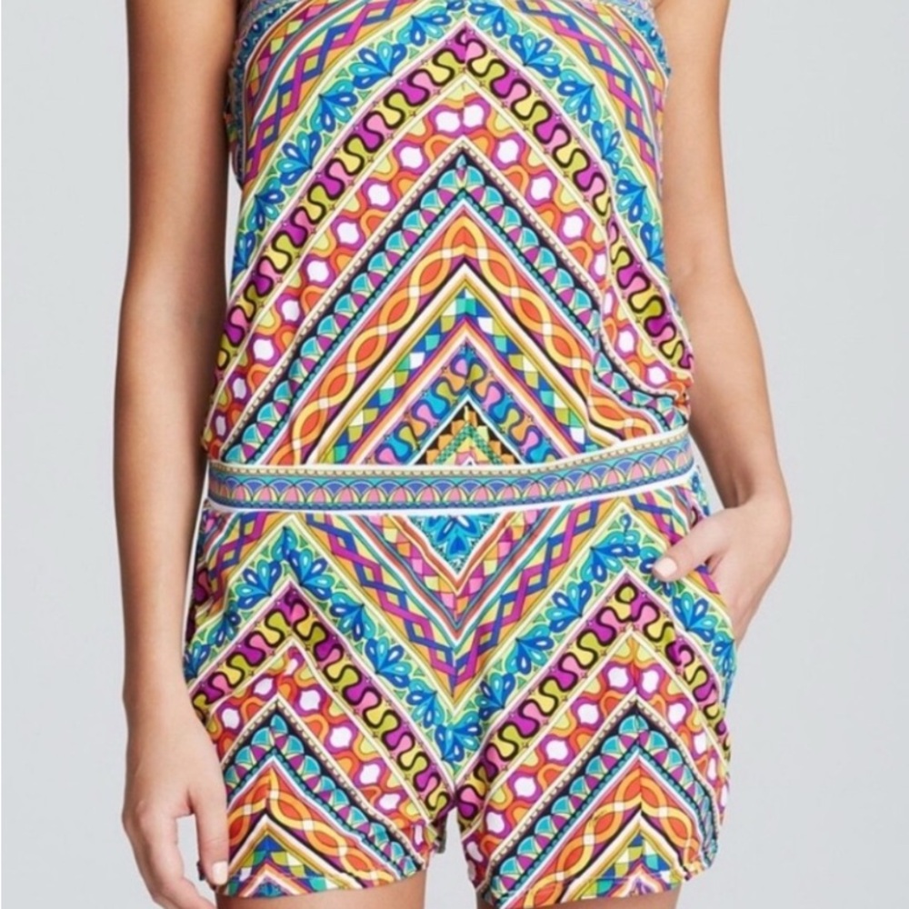 Trina Turk Multicolor Geometric Swim Coverup